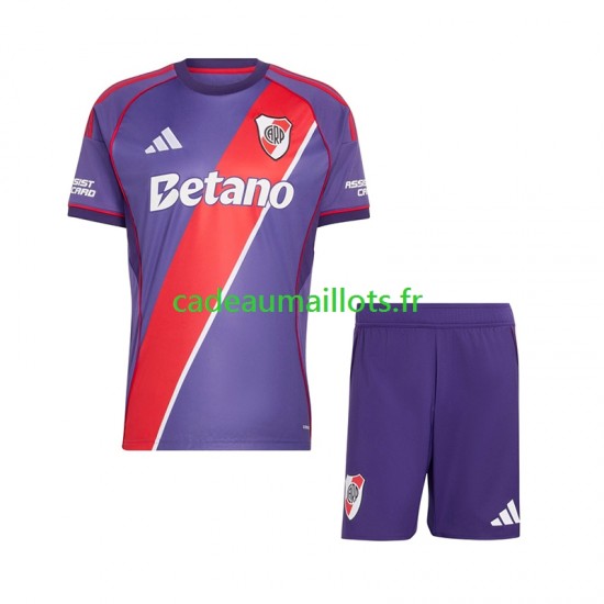 CA River Plate Maillot avec flocage 3ème 2026-2027 ,Tenue Enfant MC