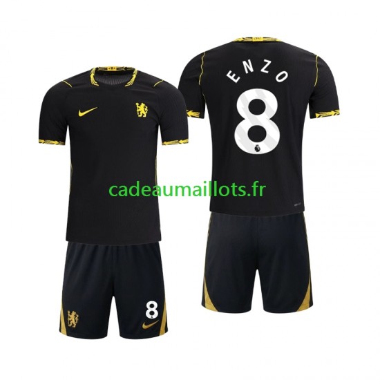 Maillot avec flocage Chlesea Enzo Fernandez 8 Extérieur 2026-2027 ,Tenue Enfant MC