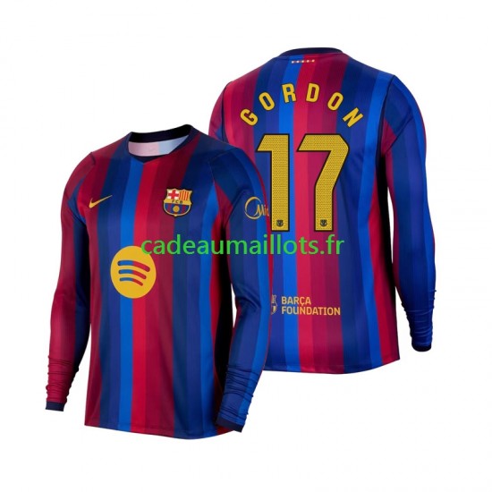 FC Barcelone Maillot avec flocage Anthony Gordon 17 Domicile 2026-2027 ,Homme ML