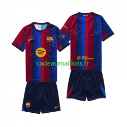 FC Barcelone Maillot avec flocage Domicile 2026-2027 ,Tenue Enfant MC