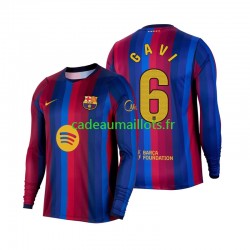 FC Barcelone Maillot avec flocage Gavi 6 Domicile 2026-2027 ,Homme ML
