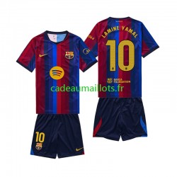 FC Barcelone Maillot avec flocage Lamine Yamal 10 Domicile 2026-2027 ,Tenue Enfant MC