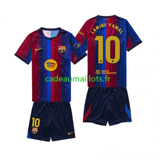 FC Barcelone Maillot avec flocage Lamine Yamal 10 Domicile 2026-2027 ,Tenue Enfant MC FC Barcelone Maillot avec flocage Lamine Yamal 10 Domicile 2026-2027 ,Tenue Enfant MC
