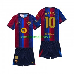 FC Barcelone Maillot avec flocage Lionel Messi 10 Domicile 2026-2027 ,Tenue Enfant MC