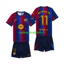 FC Barcelone Maillot avec flocage Neymar JR 11 Domicile 2026-2027 ,Tenue Enfant MC