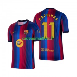FC Barcelone Maillot avec flocage Raphinha 11 Domicile 2026-2027 ,Homme MC