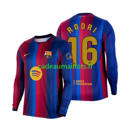 FC Barcelone Maillot avec flocage Rodri 16 Domicile 2026-2027 ,Homme ML FC Barcelone Maillot avec flocage Rodri 16 Domicile 2026-2027 ,Homme ML
