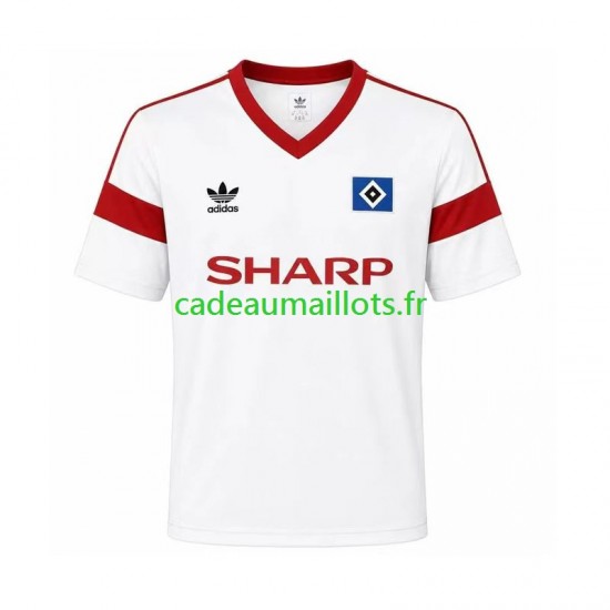Hamburger SV Maillot avec flocage Rétro Domicile 1988 ,Homme MC