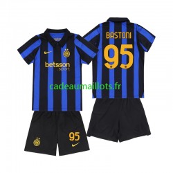 Inter Milan Maillot avec flocage Alessandro Bastoni 95 Domicile 2026-2027 ,Tenue Enfant MC