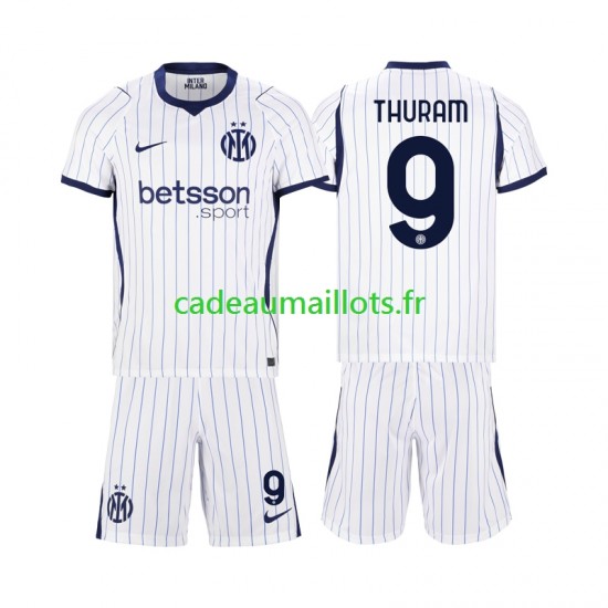 Inter Milan Maillot avec flocage Marcus Thuram 9 Extérieur 2026-2027 ,Tenue Enfant MC