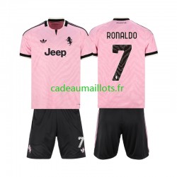 Juventus Maillot avec flocage Cristiano Ronaldo 7 Extérieur 2026-2027 ,Tenue Enfant MC