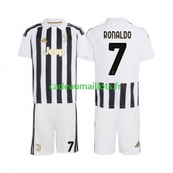 Juventus Maillot avec flocage Cristiano Ronaldo 7 Domicile 2026-2027 ,Tenue Enfant MC