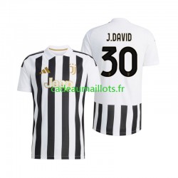Juventus Maillot avec flocage Jonathan David 30 Domicile 2026-2027 ,Homme MC