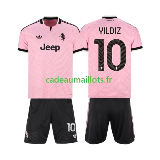 Juventus Maillot avec flocage Kenan Yildiz 10 Extérieur 2026-2027 ,Tenue Enfant MC