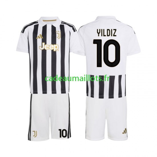 Juventus Maillot avec flocage Kenan Yildiz 10 Domicile 2026-2027 ,Tenue Enfant MC