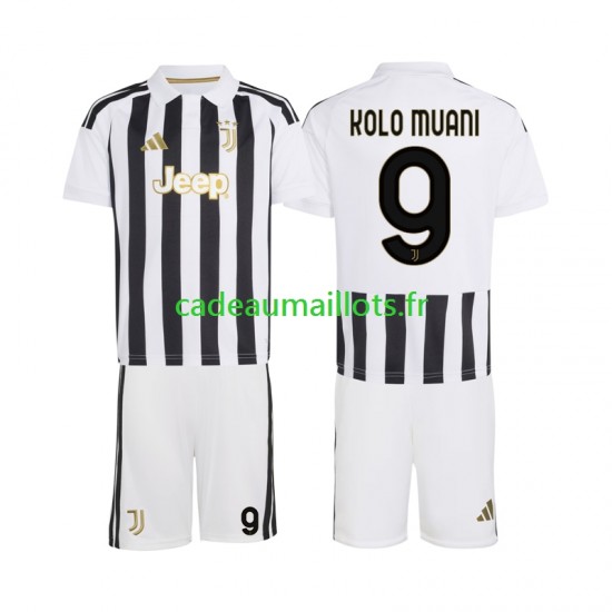 Juventus Maillot avec flocage Randal Kolo Muani 9 Domicile 2026-2027 ,Tenue Enfant MC