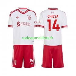 Liverpool Maillot avec flocage Federico Chiesa 14 Extérieur 2026-2027 ,Tenue Enfant MC