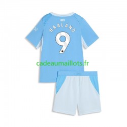 Manchester City Maillot avec flocage Erling Haaland 9 Domicile 2026-2027 ,Tenue Enfant MC