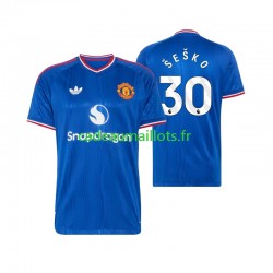 Manchester United Maillot avec flocage Benjamin Sesko 30 Extérieur 2026-2027 ,Homme MC Manchester United Maillot avec flocage Benjamin Sesko 30 Extérieur 2026-2027 ,Homme MC