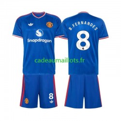 Manchester United Maillot avec flocage Bruno Fernandes 8 Extérieur 2026-2027 ,Tenue Enfant MC