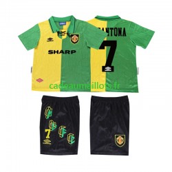 Manchester United Maillot avec flocage CANTONA 7 Rétro 3ème 1992 1994 ,Tenue Enfant MC