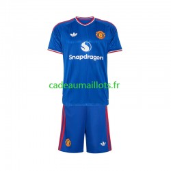 Manchester United Maillot avec flocage Extérieur 2026-2027 ,Tenue Enfant MC