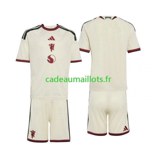 Manchester United Maillot avec flocage 3ème 2026-2027 ,Tenue Enfant MC
