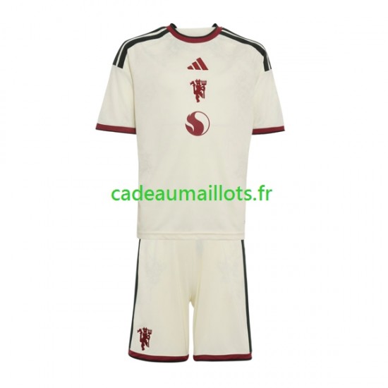 Manchester United Maillot avec flocage 3ème 2026-2027 ,Tenue Enfant MC