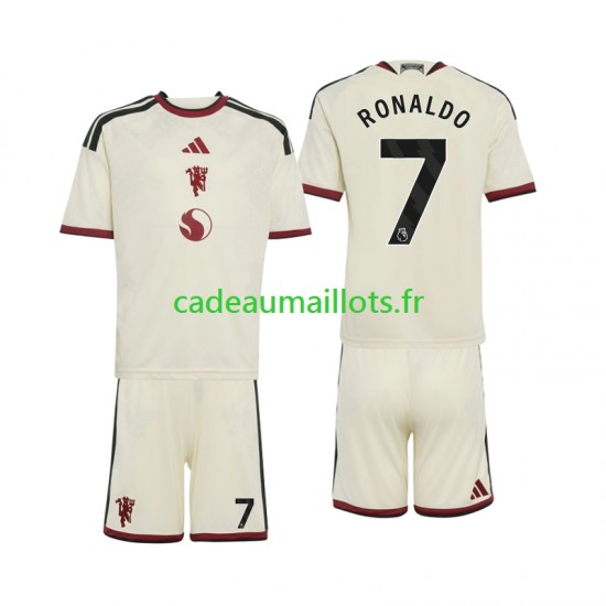 Manchester United Maillot avec flocage Cristiano Ronaldo 7 3ème 2026-2027 ,Tenue Enfant MC