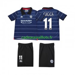 Manchester United Maillot avec flocage GIGGS 11 Rétro Extérieur 2002 2022 ,Tenue Enfant MC