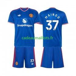 Manchester United Maillot avec flocage Kobbie Mainoo 37 Extérieur 2026-2027 ,Tenue Enfant MC