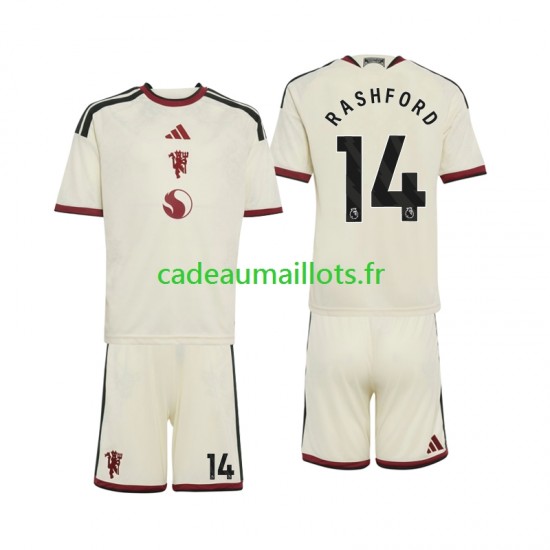 Manchester United Maillot avec flocage Marcus Rashford 14 3ème 2026-2027 ,Tenue Enfant MC