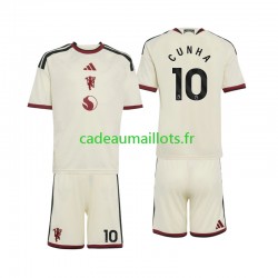 Manchester United Maillot avec flocage Matheus Cunha 10 3ème 2026-2027 ,Tenue Enfant MC