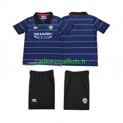 Manchester United Maillot avec flocage Rétro Extérieur 2002 2022 ,Tenue Enfant MC