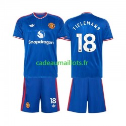 Manchester United Maillot avec flocage Youri Tielemans 18 Extérieur 2026-2027 ,Tenue Enfant MC