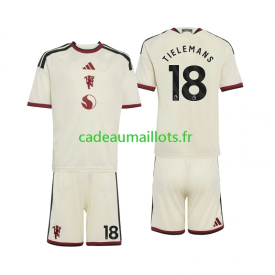 Manchester United Maillot avec flocage Youri Tielemans 18 3ème 2026-2027 ,Tenue Enfant MC