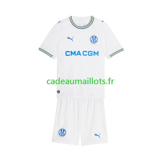 Olympique de Marseille Maillot avec flocage Domicile 2026-2027 ,Tenue Enfant MC