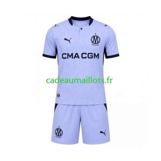 Olympique de Marseille Maillot avec flocage 3ème 2026-2027 ,Tenue Enfant MC