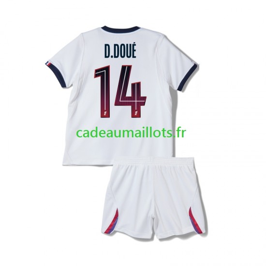 Paris Saint-Germain Maillot avec flocage Desire Doue 14 Extérieur 2026-2027 ,Tenue Enfant MC