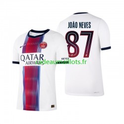 Paris Saint-Germain Maillot avec flocage Joao Neves 87 Extérieur 2026-2027 ,Homme MC