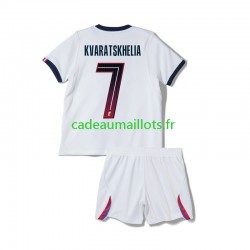 Paris Saint-Germain Maillot avec flocage Khvicha Kvaratskhelia 7 Extérieur 2026-2027 ,Tenue Enfant MC