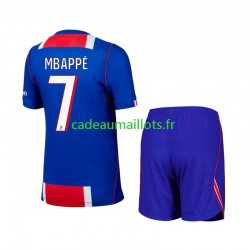 Paris Saint-Germain Maillot avec flocage Mbappé Kylian 7 Domicile 2026-2027 ,Tenue Enfant MC