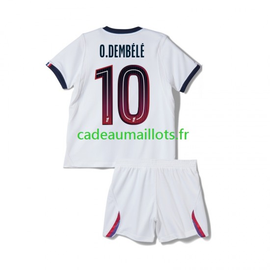 Paris Saint-Germain Maillot avec flocage Ousmane Dembele 10 Extérieur 2026-2027 ,Tenue Enfant MC