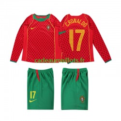 Portugal Maillot avec flocage Cristiano Ronaldo 17 Rétro Domicile 1999 ,Tenue Enfant ML Portugal Maillot avec flocage Cristiano Ronaldo 17 Rétro Domicile 1999 ,Tenue Enfant ML