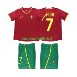 Portugal Maillot avec flocage FIGO 7 Rétro Domicile 2010 ,Tenue Enfant MC Portugal Maillot avec flocage FIGO 7 Rétro Domicile 2010 ,Tenue Enfant MC