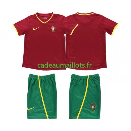 Portugal Maillot avec flocage Rétro Domicile 2010 ,Tenue Enfant MC