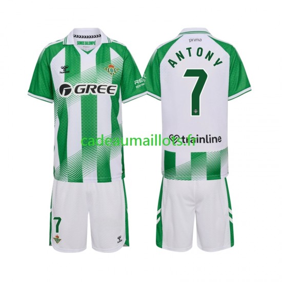 Real Betis Maillot avec flocage Anthoy 7 Domicile 2026-2027 ,Tenue Enfant MC