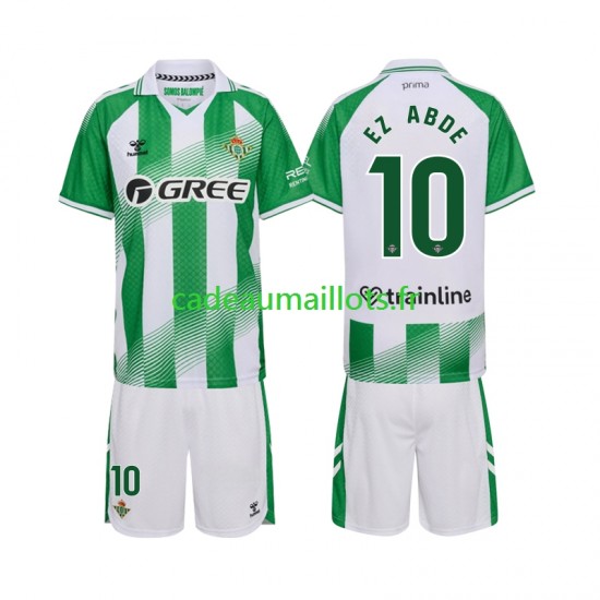 Real Betis Maillot avec flocage Ez Abde 10 Domicile 2026-2027 ,Tenue Enfant MC