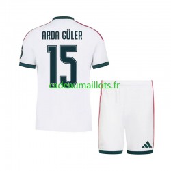 Real Madrid Maillot avec flocage Arda Guler 15 Domicile 2026-2027 ,Tenue Enfant MC