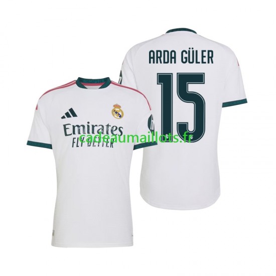 Real Madrid Maillot avec flocage Arda Guler 15 Domicile 2026-2027 ,Homme MC